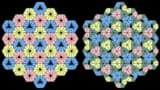 Diagrams showing two different choreographic crystals